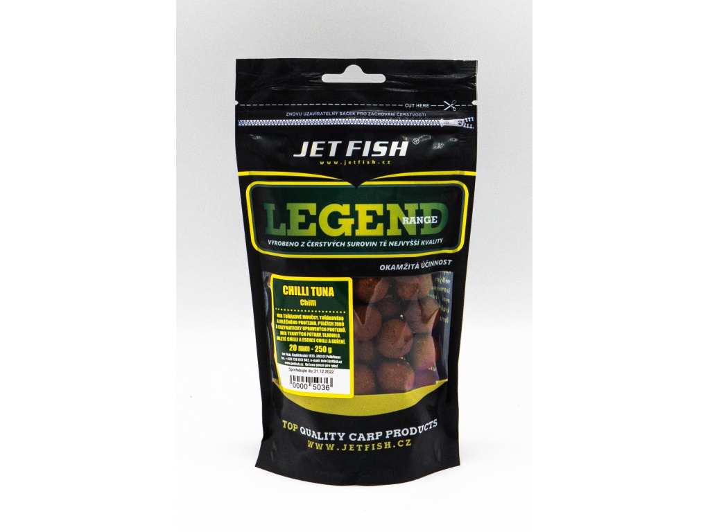 Legend Range boilie 250g - 20mm : CHILLI TUNA - CHILLI