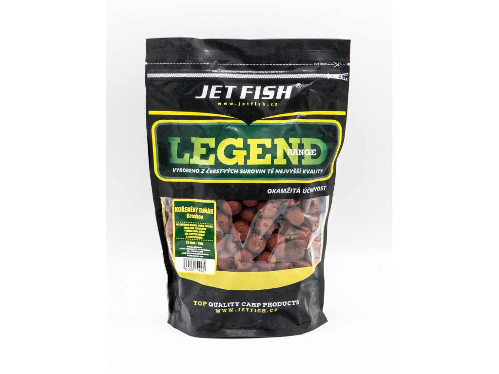 Legend Range boilie 1kg - 20mm : KOŘENĚNÝ TUŇÁK - BROSKEV