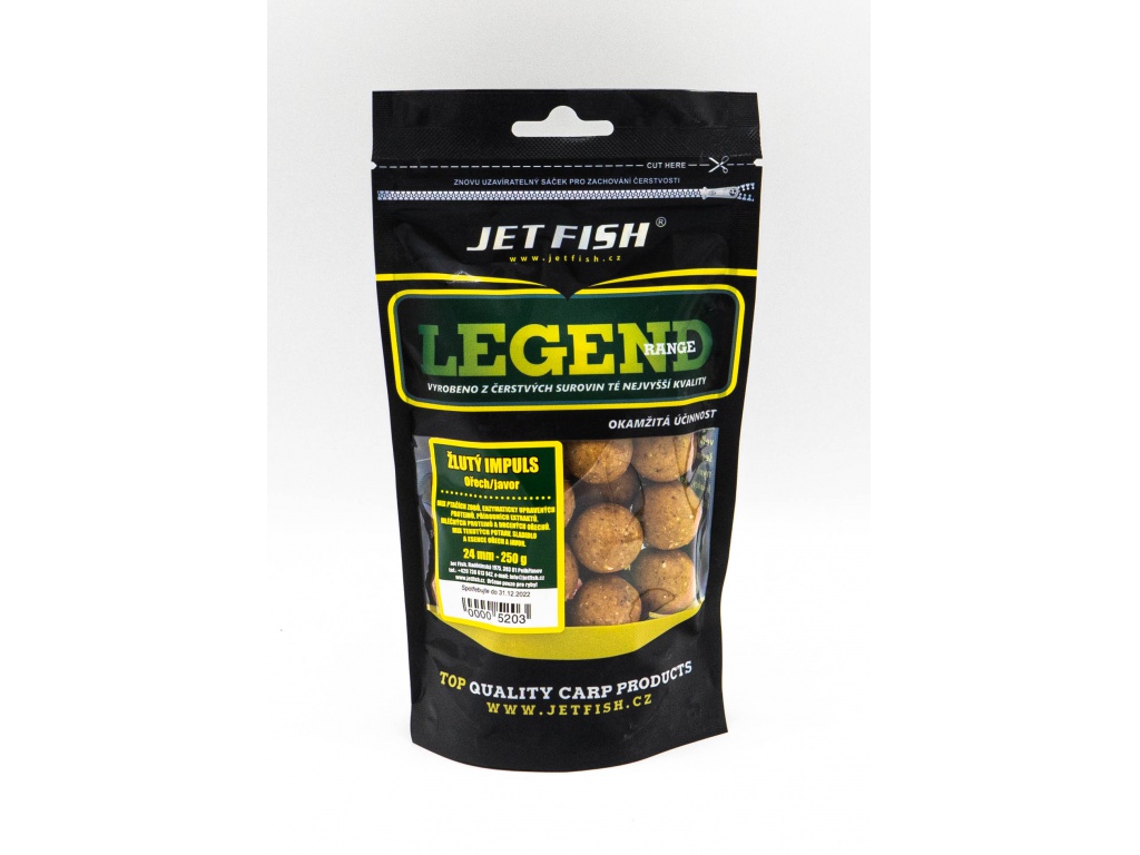 Legend Range boilie 1kg - 24mm : ŽLUTÝ IMPULS - OŘECH / JAVOR