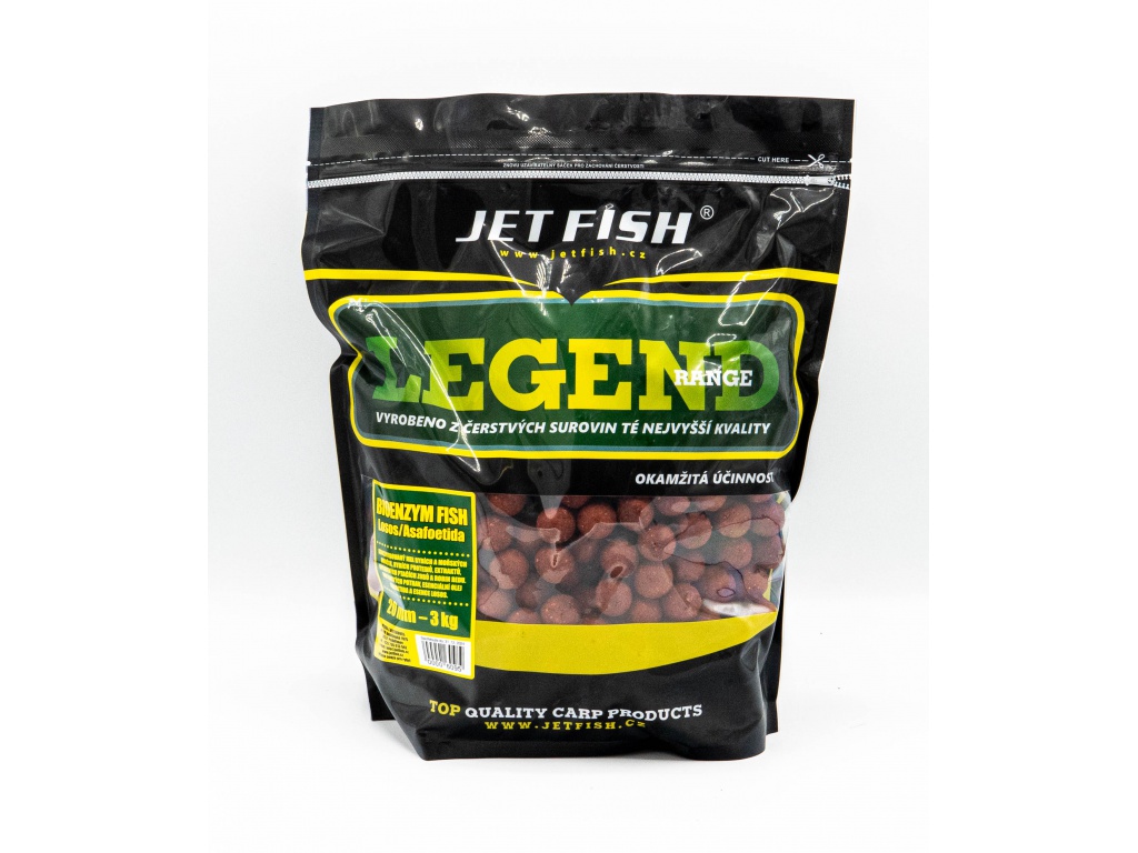Legend Range boilie 3kg - 20mm : BIOENZYM FISH - LOSOS / ASA