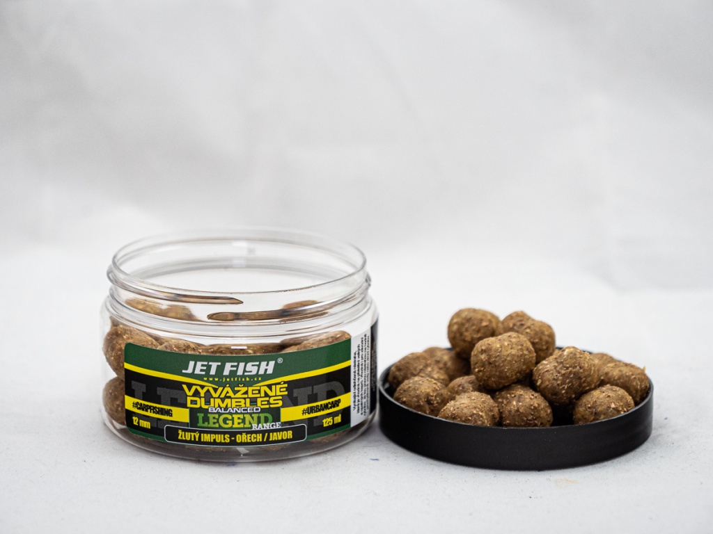 200ml -12mm Legend Range Vyvážené boosterované Dumbles : ŽLUTÝ IMPULS_OŘECH/JAVOR