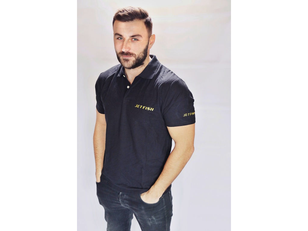 Triko Polo Jet Fish Černé : vel. XL