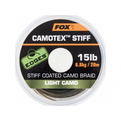 Fox ztužená šňůrka Camotex Stiff 15lb -20m