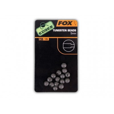 Fox Těžké gumové korálky 5 mm Edges Tungsten Beads