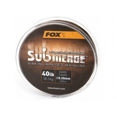 Fox Splétaná Šňůra Submerge Sinking Braided Mainline Camo 600 m Průměr 0,16 mm / 11,3kg