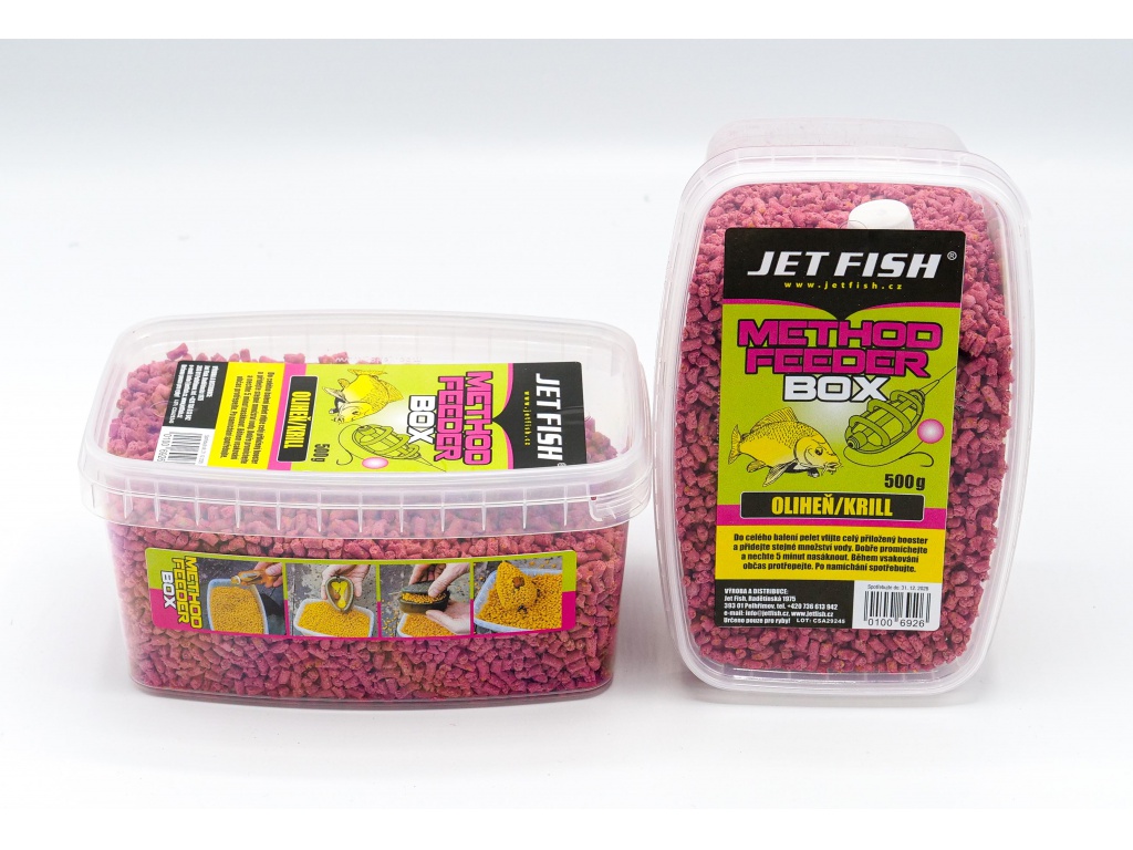 Method Feeder Box JetFish 500g Oliheň/Krill